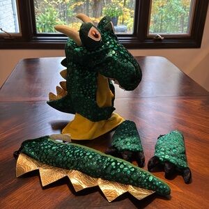 Dinosaur/dragon, four piece costume set. One size fits most.